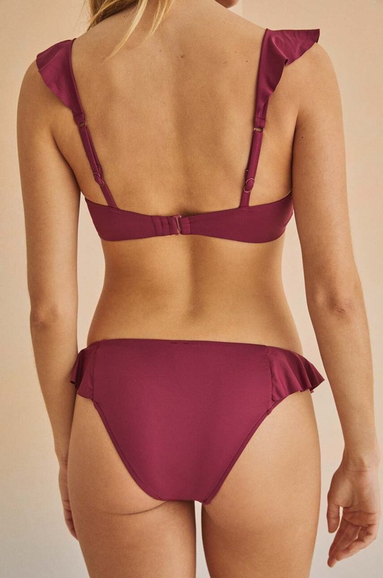 women'secret bikini alsó FOLK SUNSET burgundia 6465379