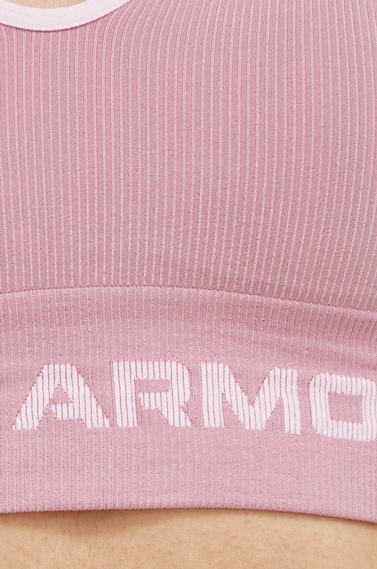Under Armour biustonosz sportowy Longline Rib 1373870 różowy