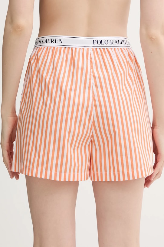 Βαμβακερή πιτζάμα σορτς Polo Ralph Lauren 4P7015 πορτοκαλί AA00