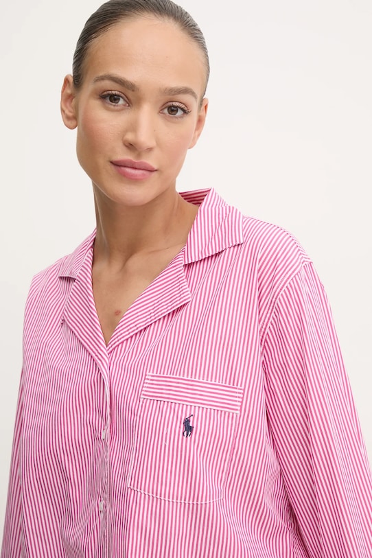 Bavlněné pyžamo Polo Ralph Lauren 4P8010 růžová