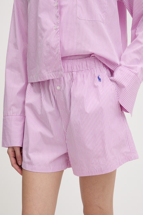 Polo Ralph Lauren pyžamo dámske bavlnené fialová 4P8010