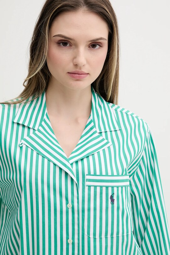 Polo Ralph Lauren pijamale de bumbac verde 4P8010