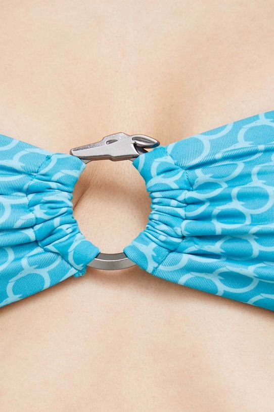 Trussardi biustonosz kąpielowy TRU1WTP12 turkusowy SS23