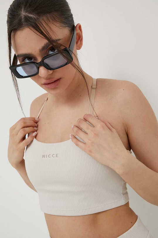 Nicce reggiseno sportivo leggermente imbottita crema 1767.K018