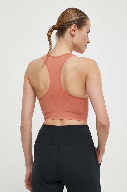 Odzież Hummel biustonosz sportowy hmlTIF SEAMLESS SPORTS TOP 210490 pomarańczowy