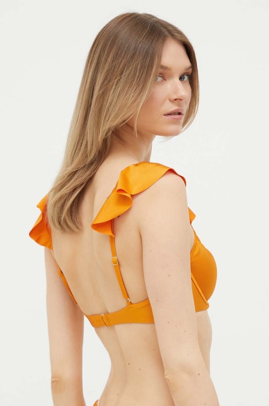 Oblečenie Plavková podprsenka Abercrombie & Fitch KI111.3130.700 oranžová