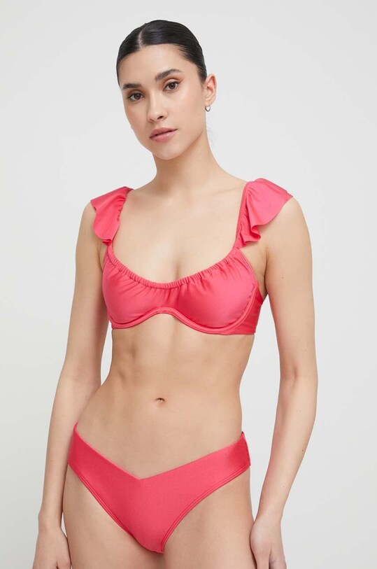 Oblečenie Plavková podprsenka Abercrombie & Fitch KI111.3133.630 ružová