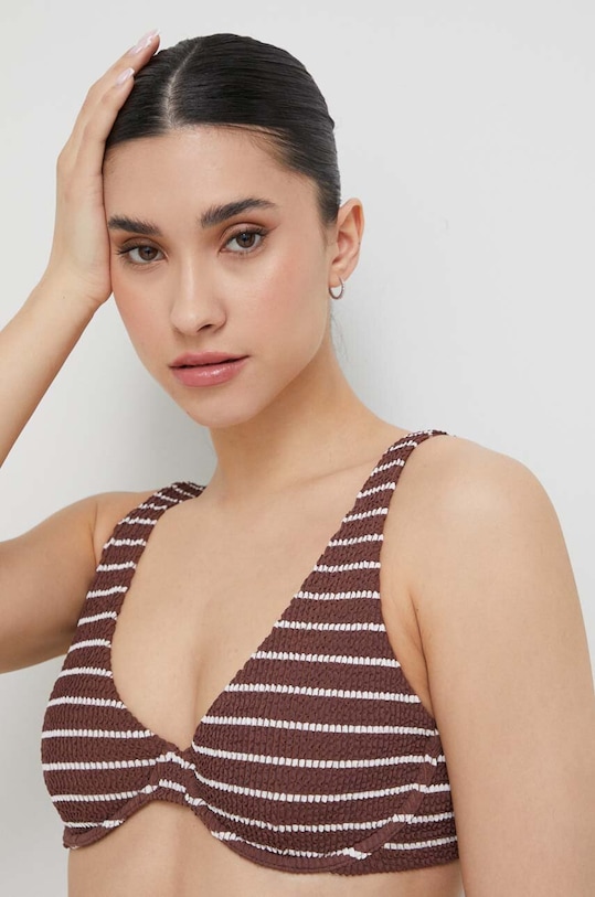 Abercrombie & Fitch sutien de baie cu balene maro KI111.3166.468