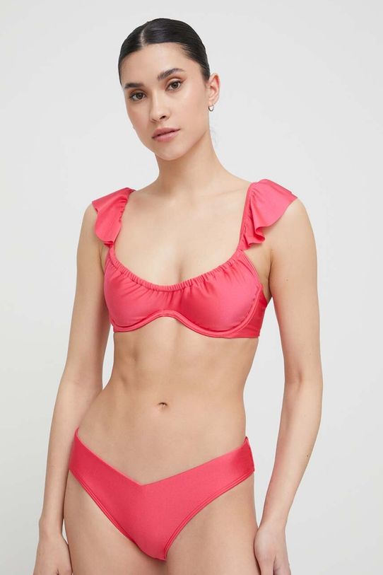 Oblečenie Brazílske plavkové nohavičky Abercrombie & Fitch KI111.3192.630 ružová