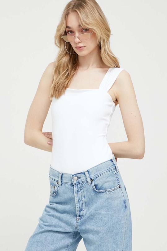 Κορμάκι Abercrombie & Fitch slim λευκό KI139.3350.100