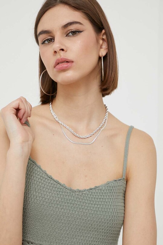 Abercrombie & Fitch top bawełniany bawełna zielony KI150.3208.911