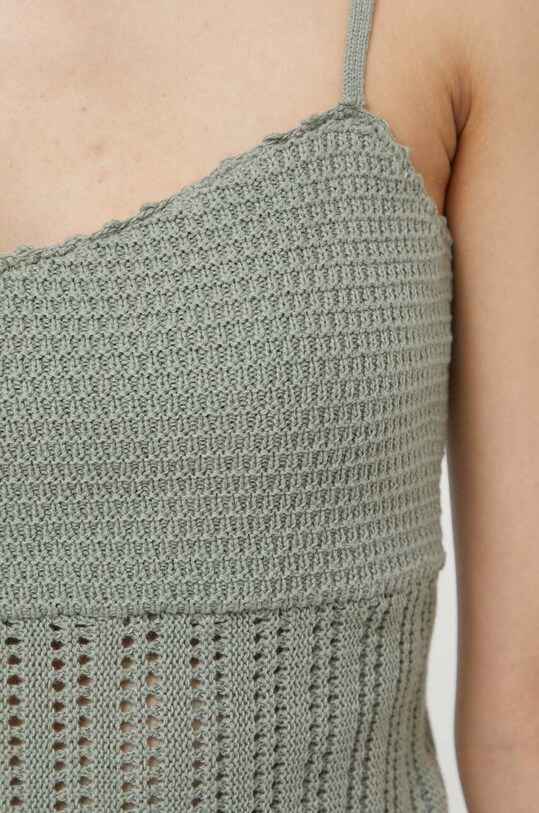 Abercrombie & Fitch top bawełniany KI150.3208.911 zielony