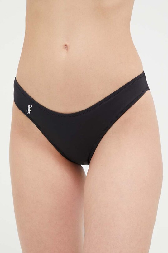 Μαγιό σλιπ μπικίνι Polo Ralph Lauren κάτω μέρος μαύρο 21254354