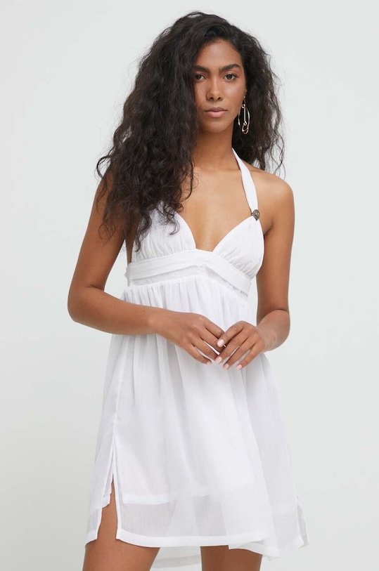 Kurt Geiger London sukienka plażowa biały KGL1WCU11