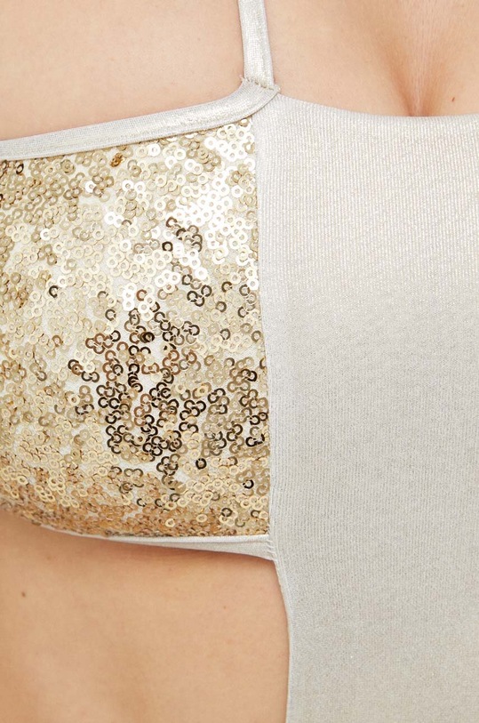 Kurt Geiger London costum de baie dintr-o bucată aur KGL1WOP04