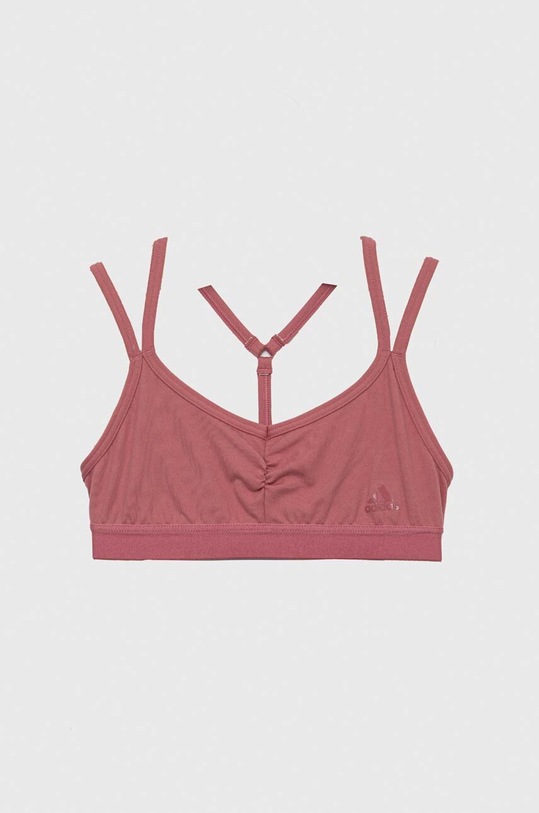 adidas biustonosz sportowy dziecięcy G YOGA miękka różowy IC0332