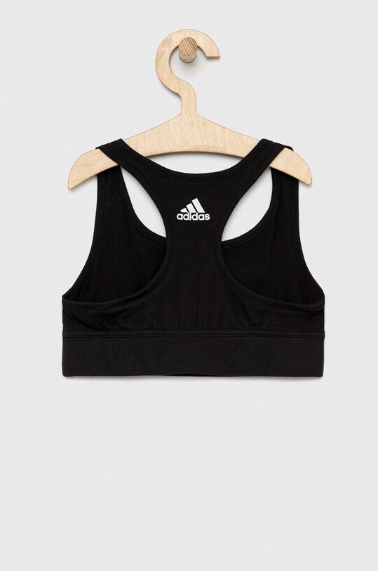 adidas biustonosz sportowy dziecięcy G LIN CR IC3155 czarny SS23