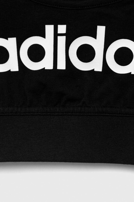 Dziewczynka adidas biustonosz sportowy dziecięcy G LIN CR IC3155 czarny