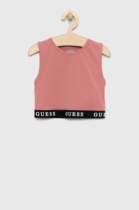 Dětský top Guess s elastanem růžová J2YI34.KABR0.PPYX