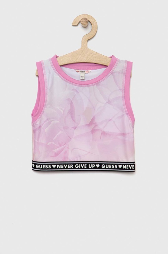 Детски спортен сутиен Guess меки розов J3RI02.MC01P.PPYX