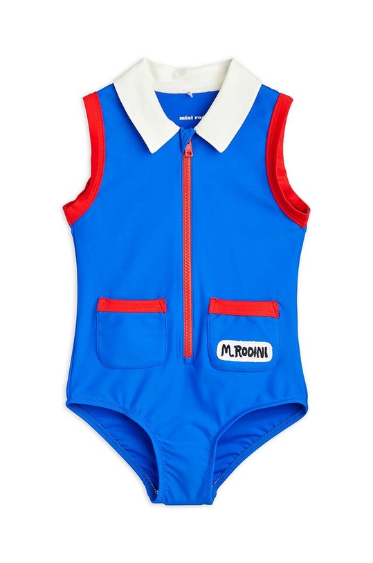 Детски цял бански Mini Rodini без банели син 2328010060