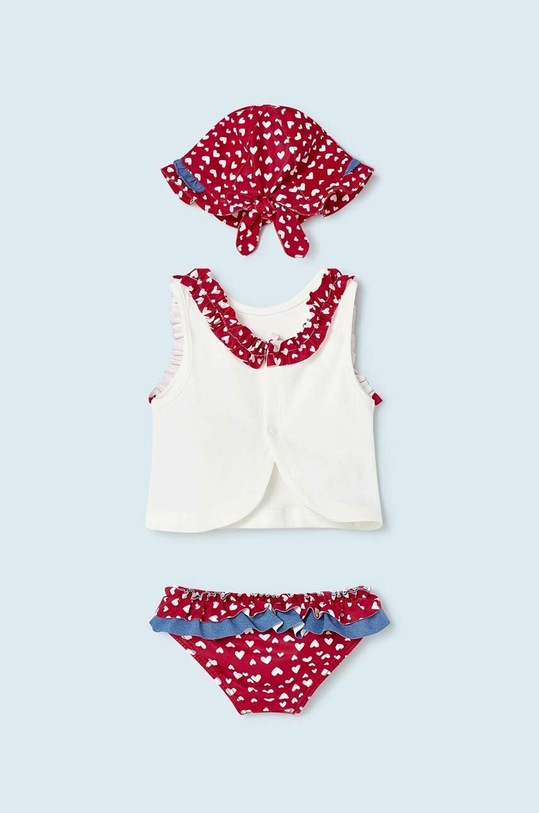Mayoral Newborn dwuczęściowy strój kąpielowy niemowlęcy 1692.2S.NEWBORN czerwony SS23