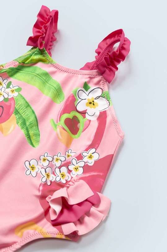 Dziewczynka Mayoral jednoczęściowy strój kąpielowy niemowlęcy 1786.4M.BABY pomarańczowy