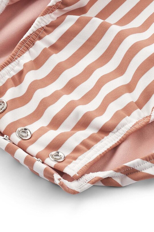 Dziewczynka Liewood jednoczęściowy strój kąpielowy dziecięcy LW15415 beżowy