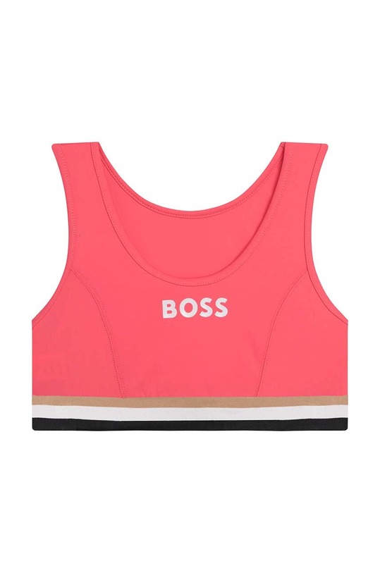 Dziewczynka BOSS dwuczęściowy strój kąpielowy dziecięcy J10150.162.174 czerwony