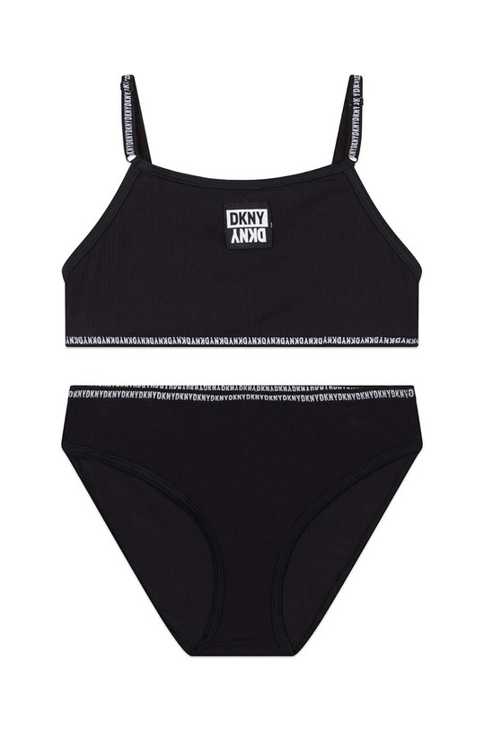 Dkny strój kąpielowy dziecięcy komplet czarny D37116.128.149