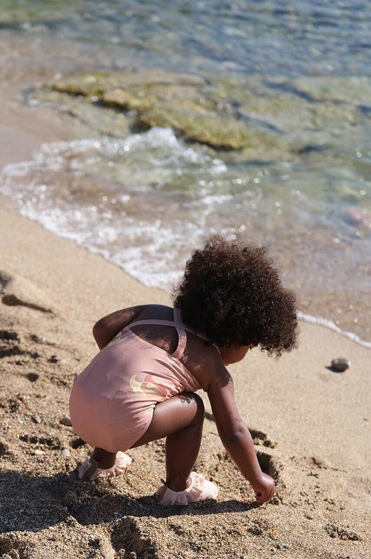 Konges Sløjd costum de baie dintr-o bucată pentru copii KS4692 portocaliu SS23