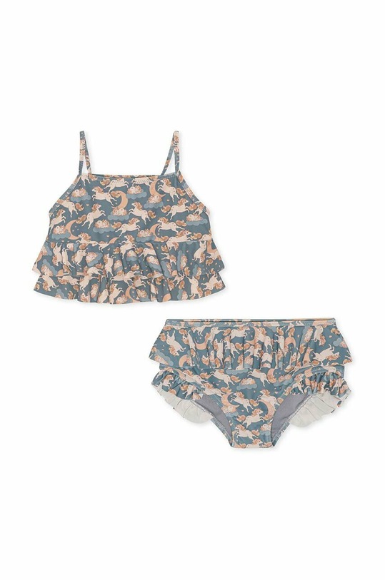 Konges Sløjd costum de baie pentru copii din două piese moale albastru KS4694