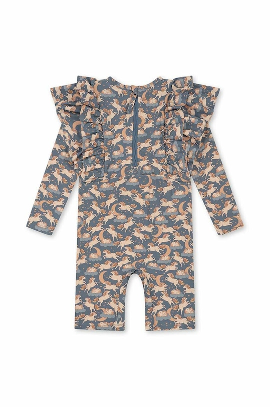 Konges Sløjd costum de baie dintr-o bucată pentru copii KS4695 albastru SS23