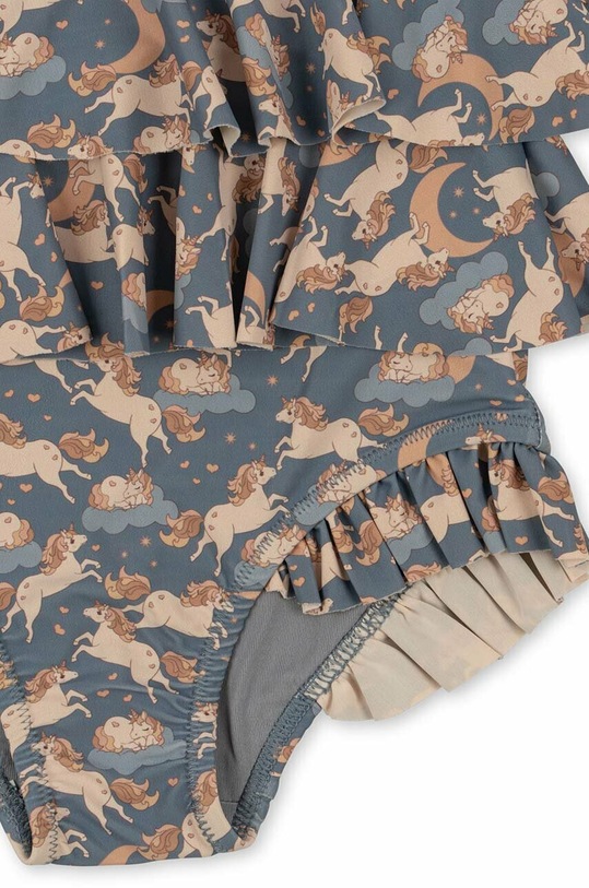 Konges Sløjd costum de baie dintr-o bucată pentru copii KS4697 albastru