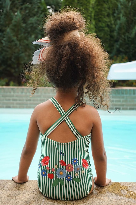 Κοριτσίστικα Ολόσωμο παιδικό μαγιό Konges Sløjd KS5132 πράσινο