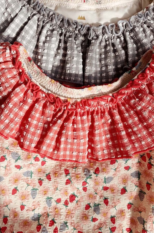 Enodelne otroške kopalke Konges Sløjd KS5308 rdeča