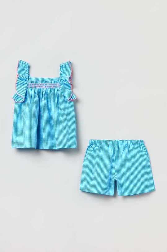 Детска памучна пижама OVS комплект тюркоазен 1787540.Girl.3.15y.Unde