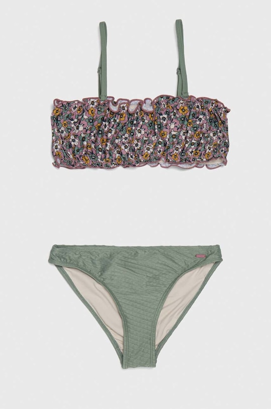 Dvojdielne detské plavky Protest jednofarebný zelená 7910231