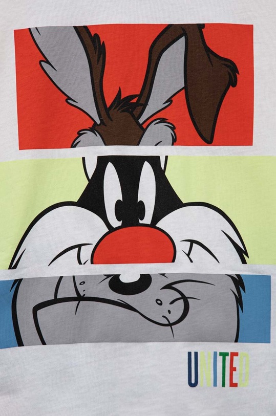 CHLAPEC Dětské bavlněné pyžamo United Colors of Benetton x Looney Tunes 30960P04A.G.SEASONAL bílá