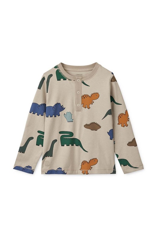 Dječaci Dječja pamučna pidžama Liewood LW17793 bež