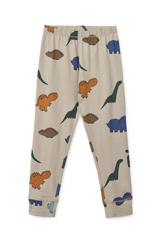 Dječja pamučna pidžama Liewood bež LW17793