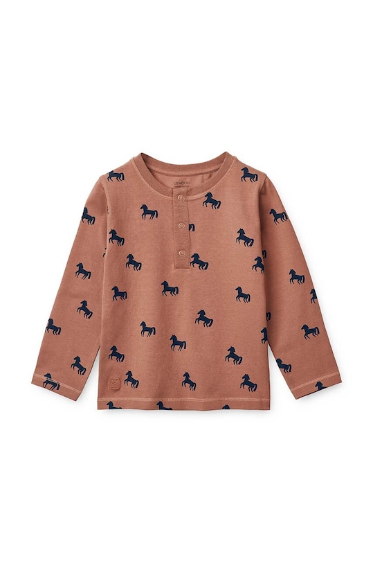 Момче Детска памучна пижама Liewood LW17793 розов