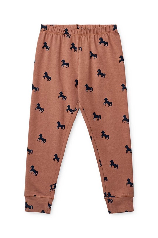 Детска памучна пижама Liewood розов LW17793