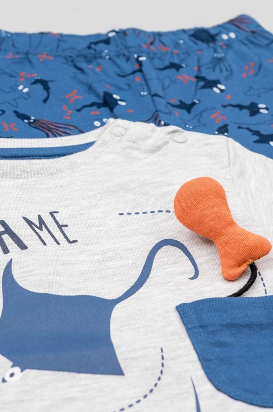 Мальчик Детская хлопковая пижама zippy ZBBUN0101.23005 голубой