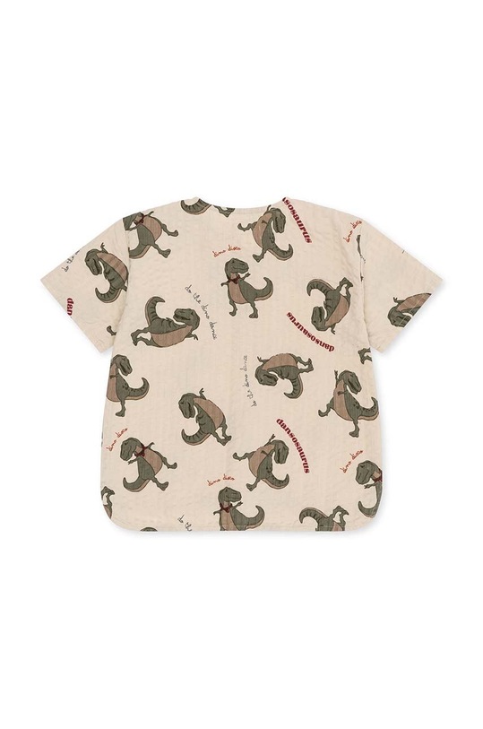 Konges Sløjd t-shirt piżamowy dziecięcy KS4439 beżowy SS23