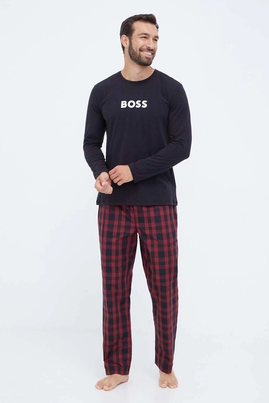 BOSS pijama cu modele rosu 50488084