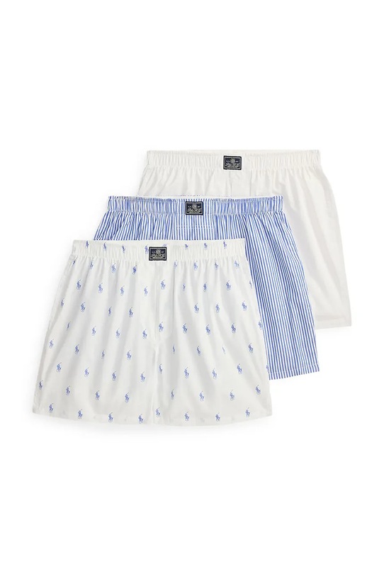 Pamučne bokserice Polo Ralph Lauren 3-pack pamuk bijela 714830273