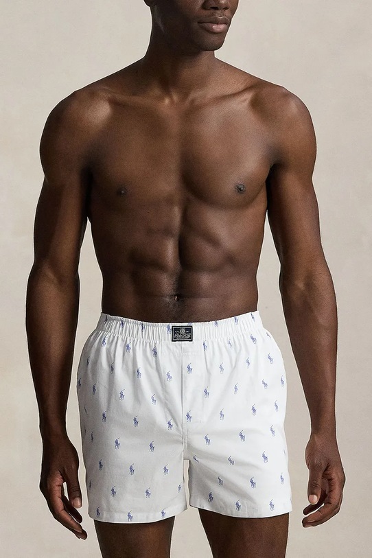 Pamučne bokserice Polo Ralph Lauren 3-pack 714830273 bijela AW25