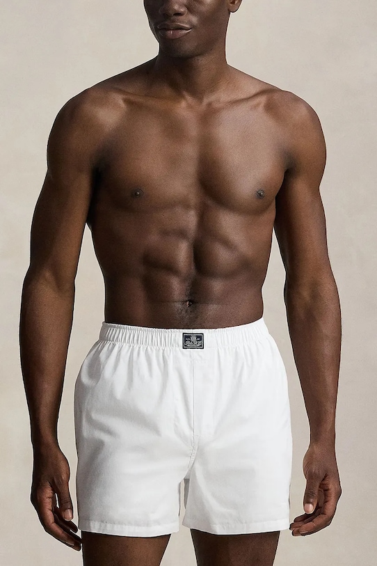 Pamučne bokserice Polo Ralph Lauren 3-pack 714830273 bijela