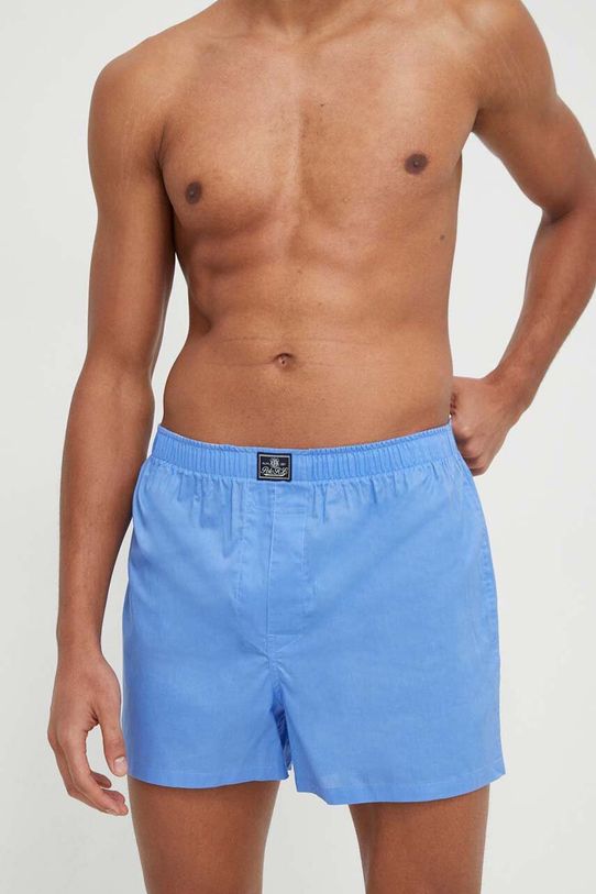Bavlněné boxerky Polo Ralph Lauren 3-pack 714830273 modrá AW25